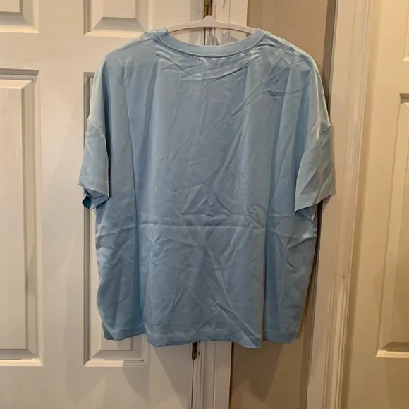 Badgley Mischka Luxury Blue Silk Lounge Set - Picture 3 of 14